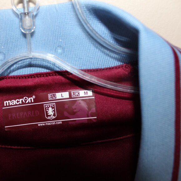 3/$118❤️Macron ASTON VILLA FC 2015-16 home shirt soccer jersey Intuit QuickBooks - Picture 5 of 15